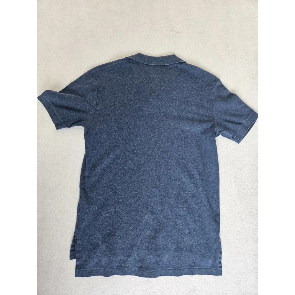 Vintage Style Polo by Ralph Lauren Heather Indigo Blue Cotton Mesh Pique Polo M